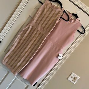 TWO PINK/GOLD BANDAGE Dresses!